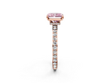 Rose gold Fancy Pink Radiant  Brilliant Pavé Band Solitaire with Four-Prong Setting_60