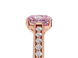 Rose gold Fancy Pink Radiant Cut Cut Pave Band Milgrain Solitaire Ring_15