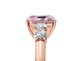 Rose gold Fancy Pink Radiant  Cut Diamond Five-Stone Prong Set White Gold Ring_37