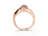 Rose gold Fancy Pink Radiant Cut Diamond Halo Split Shank Engagement Ring_42