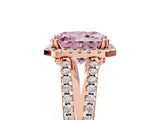 Rose gold Fancy Pink Radiant Cut Diamond Halo Split Shank Engagement Ring_44