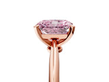 Rose gold Fancy Pink Radiant Cut Diamond Solitaire Engagement Ring with Classic Band and Four-Prong Setting_41