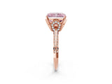 Rose gold Fancy Pink Radiant Cut Solitaire Split Shank Pave Diamond Engagement Ring with Four-Prong Setting_26