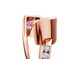 Rose gold Fancy Pink Radiant Cut Solitaire Tension-Set Diamond Split Shank Ring_5