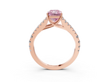 Rose gold Fancy Pink Radiant  Cut Split Shank Pave Diamond Engagement Ring with Four-Prong Setting_27