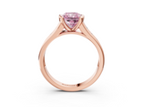 Rose gold Fancy Pink Radiant  Solitaire Bezel-Set Diamond Ring with Channel-Set Band_40