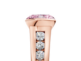 Rose gold Fancy Pink Radiant  Solitaire Bezel-Set Diamond Ring with Channel-Set Band_42