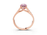 Rose gold Fancy Pink Radiant  Solitaire Channel-Set Diamond Engagement Ring with Four-Prong Setting_35