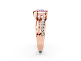 Rose gold Fancy Pink Radiant  Solitaire Channel-Set Split Shank Ring with Tension Prong Setting_5