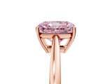 Rose gold Fancy Pink Radiant  Solitaire Diamond Ring with Split Shank and Four-Prong Setting_17