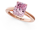 Rose gold Fancy Pink Radiant  Solitaire Diamond Ring with Split Shank and Four-Prong Setting_21