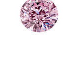 Rose gold Fancy Pink Round  Cut Diamond Ring with Baguette Side Stones, Channel Set Band, and Four-Prong Setting_13