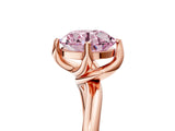 Rose gold Fancy Pink Round Cut Diamond Solitaire Engagement Ring with Four-Prong Setting and Classic Band_25