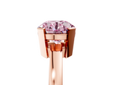 Rose gold Fancy Pink Round  Cut Solitaire Ring with Four-Prong Setting and Classic Band_5