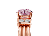 Rose gold Fancy Pink Round  Cut Three-Stone Channel Set Ring with Bar Prongs_5