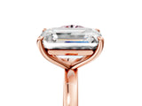 Rose gold Fancy Pink Round  and Emerald Cut Toi Moi Ring with Prong Setting_34