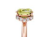 Rose gold Fancy Yellow Asscher  Brilliant Solitaire Engagement Ring with Six-Prong Setting and Classic Band_22