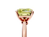 Rose gold Fancy Yellow Asscher Cut Diamond Solitaire Engagement Ring with Classic Band and Four-Prong Setting_39