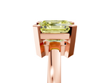 Rose gold Fancy Yellow Asscher  Cut Solitaire Ring with Four-Prong Setting and Classic Band_22