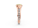 Rose gold Fancy Yellow Asscher  Solitaire Bezel-Set Diamond Ring with Channel-Set Band_19