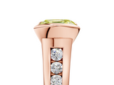 Rose gold Fancy Yellow Asscher  Solitaire Bezel-Set Diamond Ring with Channel-Set Band_22