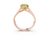 Rose gold Fancy Yellow Asscher  Solitaire Channel-Set Diamond Engagement Ring with Four-Prong Setting_36