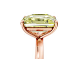 Rose gold Fancy Yellow Asscher  and Emerald Cut Toi Moi Ring with Prong Setting_56