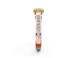 Rose gold Fancy Yellow Cushion  Cut Channel Set Solitaire Engagement Ring with Prong Setting_22