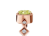 Rose gold Fancy Yellow Cushion  Milgrain Marquise Diamond Twist Band Ring_66