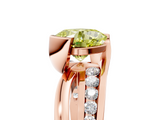 Rose gold Fancy Yellow Cushion  Solitaire Channel-Set Split Shank Ring with Tension Prong Setting_8