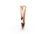 Rose gold Fancy Yellow Cushion  Solitaire Tension Set Diamond Ring_22