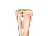 Rose gold Fancy Yellow Emerald Cut Solitaire Tension Set Diamond Ring with Split Shank Band_5