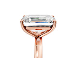 Rose gold Fancy Yellow Emerald  and Emerald Cut Toi Moi Ring with Prong Setting_51