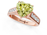 Rose gold Fancy Yellow Heart  Brilliant Channel-Set Solitaire Ring with Four-Prong Setting_21