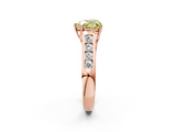 Rose gold Fancy Yellow Heart  Brilliant Channel-Set Solitaire Ring with Four-Prong Setting_22