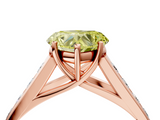 Rose gold Fancy Yellow Heart  Brilliant Channel-Set Solitaire Ring with Four-Prong Setting_24