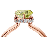 Rose gold Fancy Yellow Heart  Brilliant Solitaire Engagement Ring with Six-Prong Setting and Classic Band_24