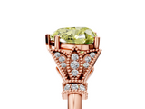 Rose gold Fancy Yellow Heart  Brilliant Solitaire with Pave Band and Four-Prong Setting_24