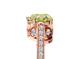 Rose gold Fancy Yellow Heart  Cut Cathedral Pave Diamond Engagement Ring with Six-Prong Setting_37