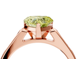 Rose gold Fancy Yellow Heart  Cut Channel Set Solitaire Engagement Ring with Four-Prong Setting_260