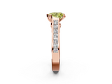 Rose gold Fancy Yellow Heart  Cut Channel Set Solitaire Engagement Ring with Prong Setting_22