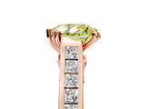 Rose gold Fancy Yellow Heart  Cut Channel Set Solitaire Engagement Ring with Prong Setting_25