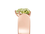 Rose gold Fancy Yellow Heart Cut Diamond Channel Set Solitaire Ring with Four-Prong Setting_17