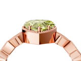 Rose gold Fancy Yellow Heart  Cut Diamond Milgrain Marquise Band with Prong Setting_7