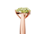 Rose gold Fancy Yellow Heart Cut Diamond Solitaire Engagement Ring with Cathedral Setting and Four-Prong Mount_101