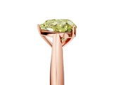 Rose gold Fancy Yellow Heart Cut Diamond Solitaire Engagement Ring with Cathedral Setting and Four-Prong Mount_114