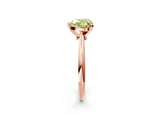 Rose gold Fancy Yellow Heart Cut Diamond Solitaire Engagement Ring with Classic Band and Four-Prong Setting_38