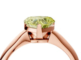 Rose gold Fancy Yellow Heart Cut Diamond Solitaire Engagement Ring with Classic Band and Four-Prong Setting_40