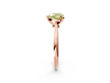 Rose gold Fancy Yellow Heart Cut Diamond Solitaire Engagement Ring with Classic Band and Four-Prong Setting_89