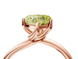 Rose gold Fancy Yellow Heart Cut Diamond Solitaire Engagement Ring with Four-Prong Setting and Classic Band_24